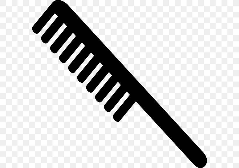 Comb Barber Hairdresser Clip Art, PNG, 600x577px, Comb, Barber, Beauty Parlour, Black And White, Hair Download Free