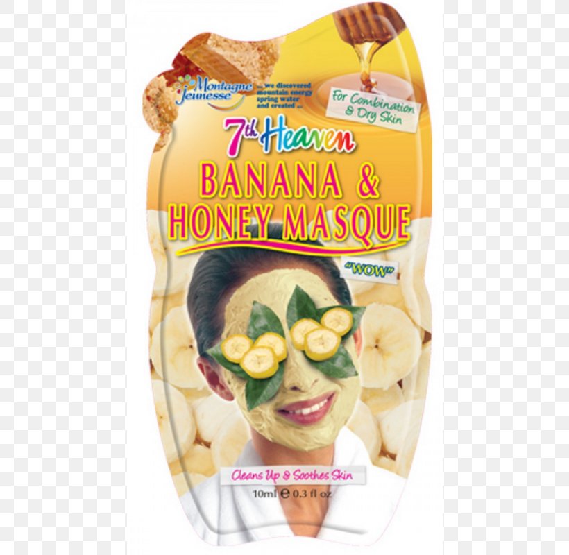 Facial Mask Banana Honey Montagne Jeunesse, PNG, 800x800px, Mask, Banana, Berry, Cosmetics, Face Download Free