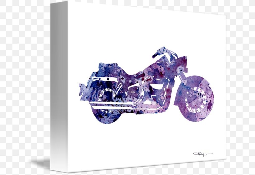 Motorcycle Harley-Davidson Watercolor Painting Art, PNG, 650x562px, Motorcycle, Art, Canvas, Crayon, Crystal Download Free