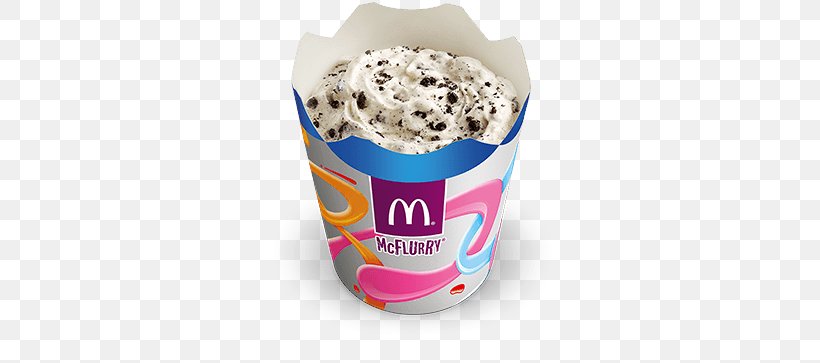 McDonald's McFlurry With Oreo Cookies Ice Cream Sundae Hamburger, PNG, 700x363px, Mcflurry, Burger King, Dairy Product, Flavor, Frozen Dessert Download Free