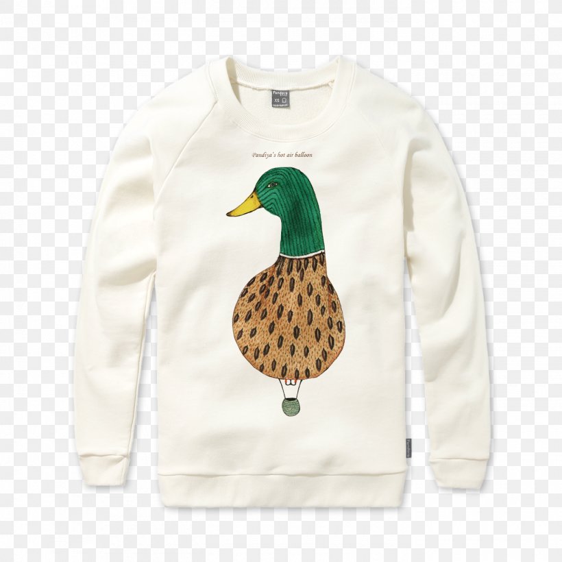 Duck T-shirt Sleeve Neck Outerwear, PNG, 1400x1400px, Duck, Bird, Ducks Geese And Swans, Neck, Outerwear Download Free