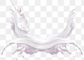 Purple Fresh Milk Effect Element - Ice Cream Buttermilk Cattle PNG