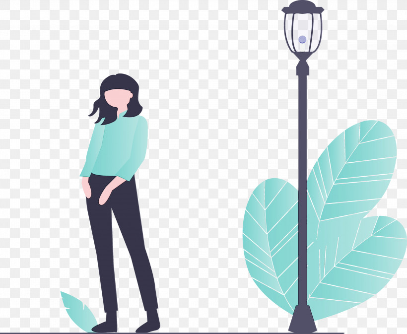 Leaf Turquoise Standing Plant, PNG, 3000x2463px, Modern Girl, Leaf, Paint, Plant, Standing Download Free