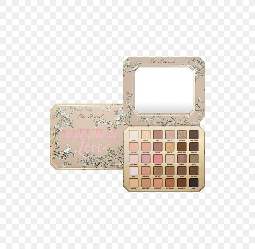Too Faced Natural Love Eye Shadow Collection Cosmetics Too Faced Love Palette Too Faced Natural Eye Shadow Palette, PNG, 800x800px, Eye Shadow, Beauty, Beige, Cosmetics, Eye Download Free