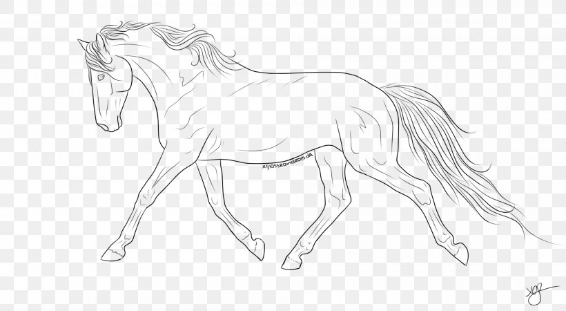 Horse Line Art Pony Drawing Sketch, PNG, 2000x1098px, Horse, Animal Figure, Arm, Art, Artwork Download Free