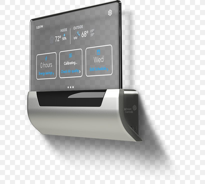 Johnson Controls Glass Smart Thermostat Building Automation, PNG, 659x736px, Johnson Controls, Building, Building Automation, Electronics, Electronics Accessory Download Free