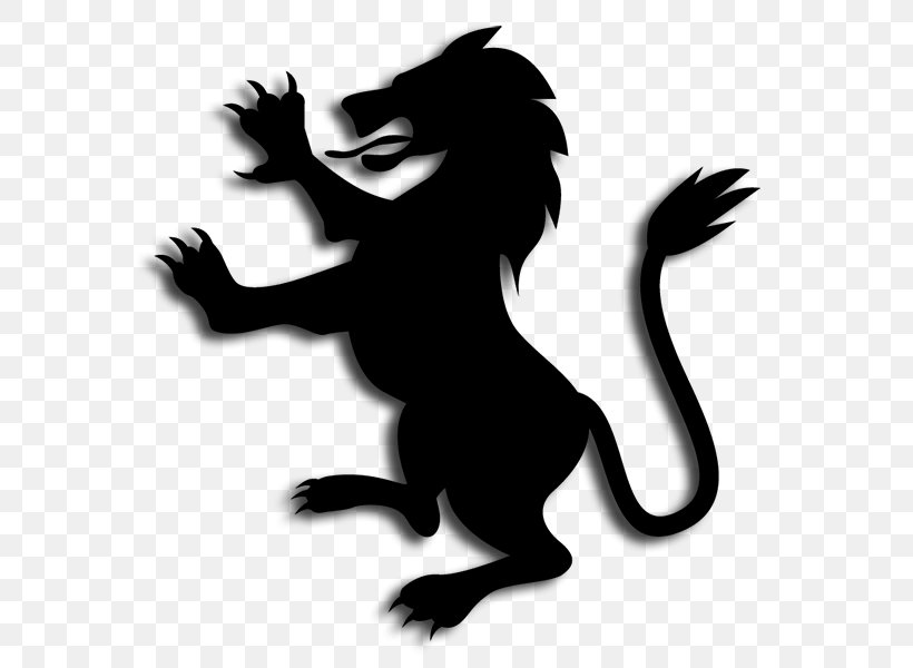 Lion Vector Graphics Griffin Image Illustration, PNG, 600x600px, Lion, Art, Black And White, Carnivoran, Cat Like Mammal Download Free