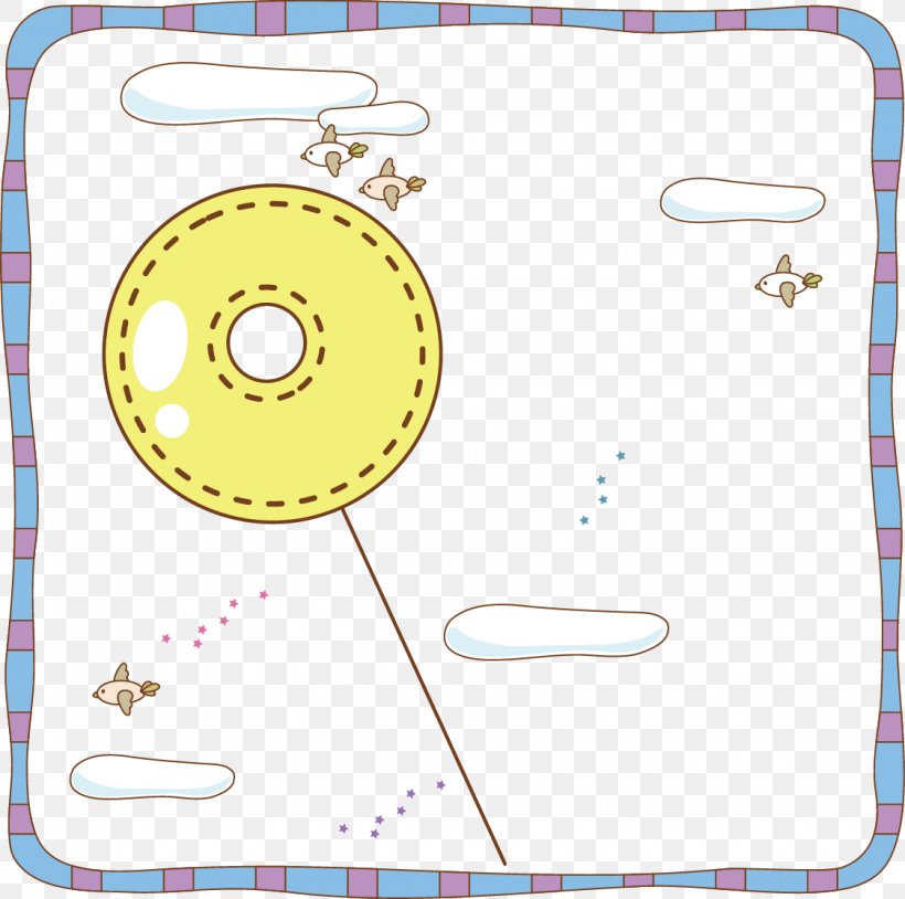 Cute Dashed Circle Background Material, PNG, 1124x1117px, Drawing, Area, Cartoon, Creative Circle, Creativity Download Free