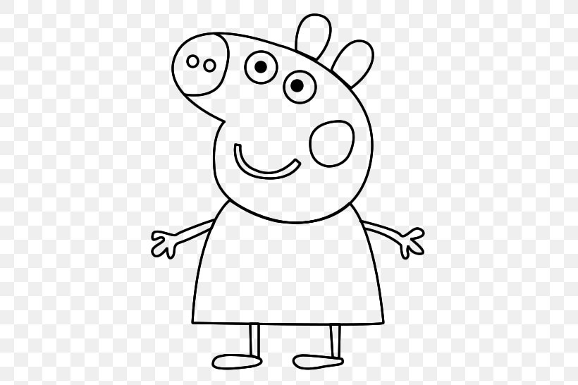 Daddy Pig Drawing Coloring Book Mummy Pig, PNG, 570x546px, Watercolor, Cartoon, Flower, Frame, Heart Download Free
