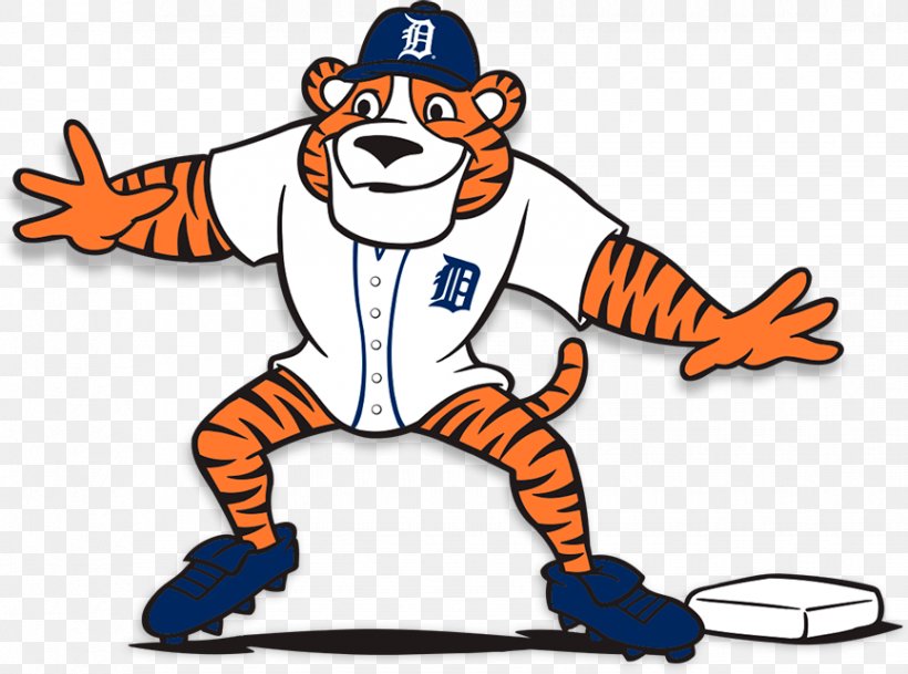 Detroit Tigers Comerica Park Paws Mascot Tiger Stadium, PNG, 865x643px, Detroit Tigers, Animal Figure, Area, Artwork, Baseball Download Free