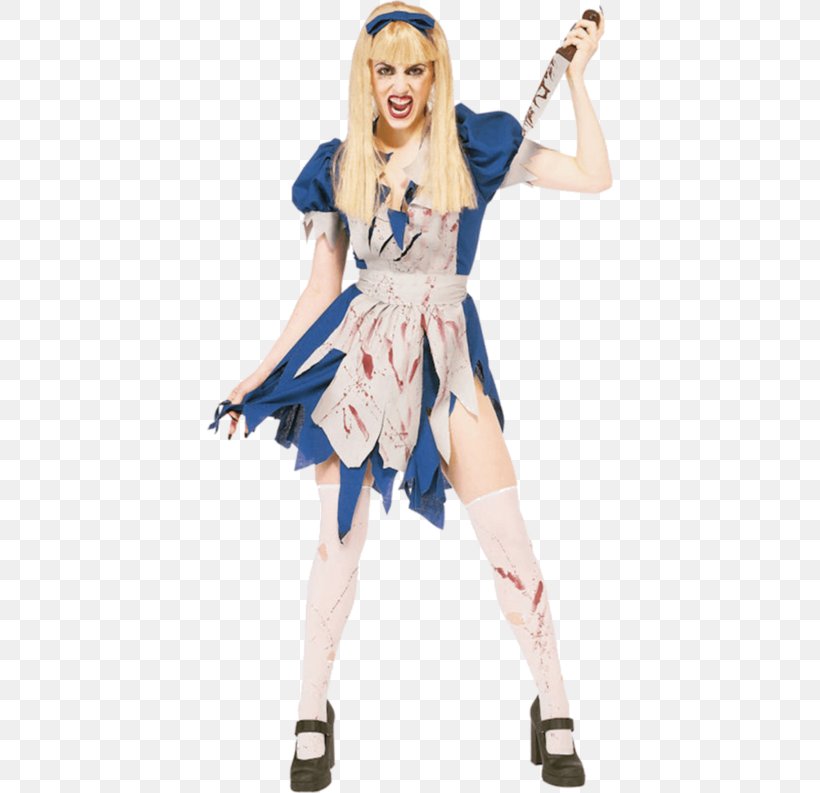 Alice's Adventures In Wonderland Costume Party Halloween Costume Clothing, PNG, 500x793px, Costume, Alice In Wonderland Dress, Apron, Clothing, Costume Design Download Free
