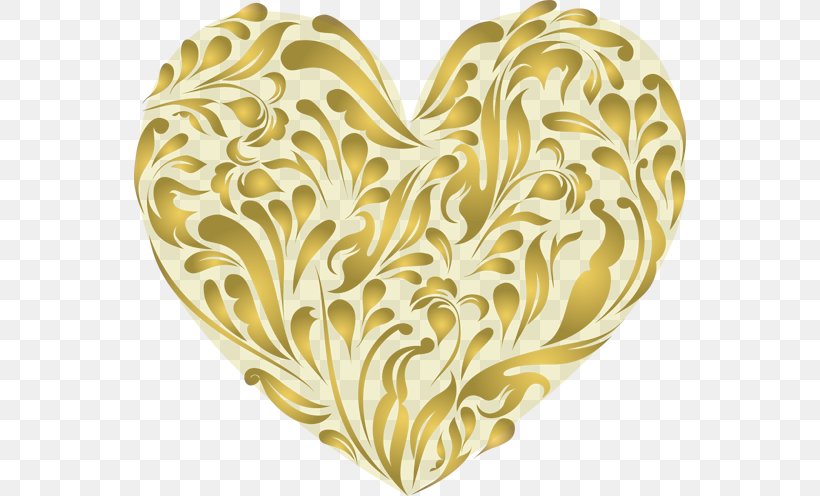 Gold Heart Clip Art, PNG, 552x496px, Gold, Art, Digital Gold Currency, Heart, Petal Download Free