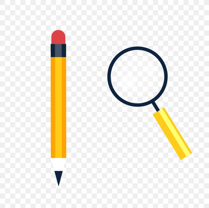 Magnifying Glass Pencil, PNG, 1096x1092px, Magnifying Glass, Gratis, Material, Pencil, Point Download Free
