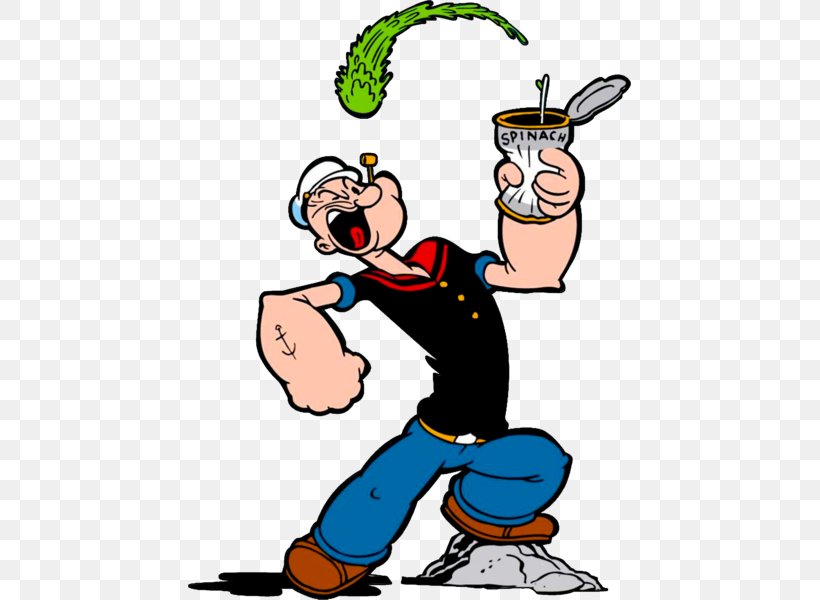 Popeye: Rush For Spinach Bluto Olive Oyl Popeye Village, PNG, 443x600px, Popeye, Animated Cartoon, Art, Artwork, Bluto Download Free