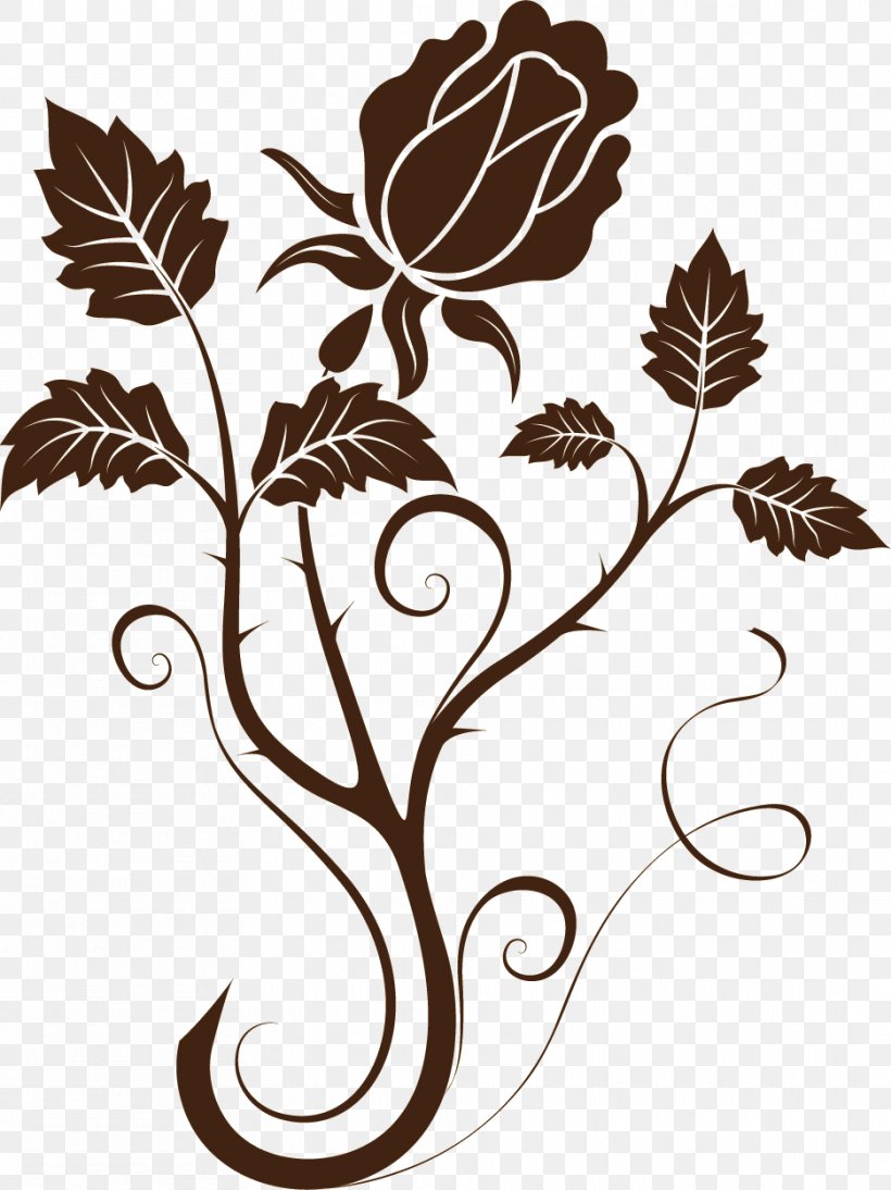 Euclidean Vector Flower Illustration Floral Design, PNG, 935x1248px, Flower, Blackandwhite, Botany, Decorative Arts, Drawing Download Free