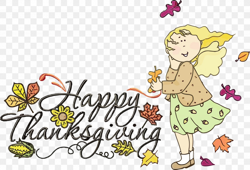 Flower Human Cartoon Happiness Yellow, PNG, 3000x2040px, Funny Thanksgiving, Behavior, Cartoon, Flower, Happiness Download Free