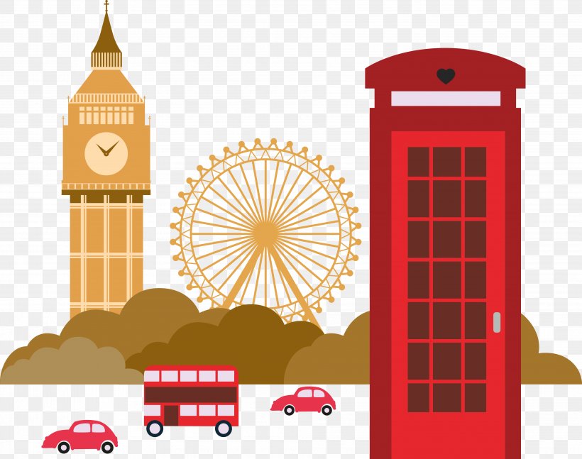 Big Ben Coca-Cola London Eye Palace Of Westminster Westminster Bridge Vector Graphics, PNG, 3814x3012px, Big Ben, Arch, Architecture, Cartoon, City Of London Download Free