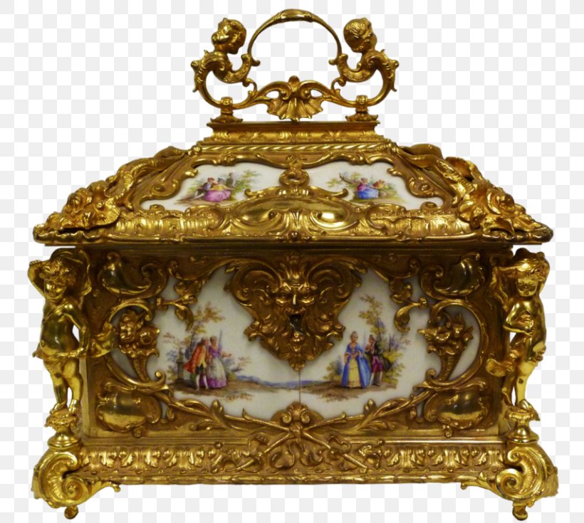 Casket Antique Jewellery Gold Gemstone, PNG, 768x735px, Casket, Antique, Box, Brass, Carving Download Free