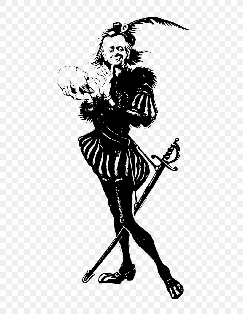 Hamlet Horatio Laertes Clip Art, PNG, 999x1293px, Hamlet, Art, Black And White, Costume Design, Drawing Download Free
