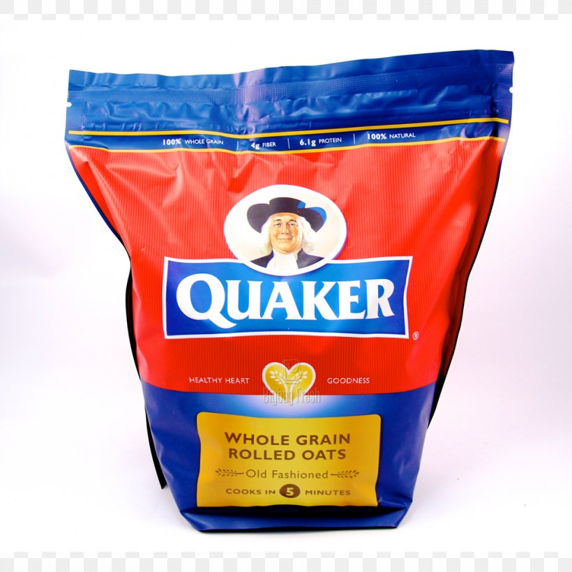 Rolled Oats Breakfast Cereal Quaker Oats Company Whole Grain Oatmeal, PNG, 1000x1000px, Rolled Oats, Brand, Breakfast Cereal, Cooking, Flavor Download Free