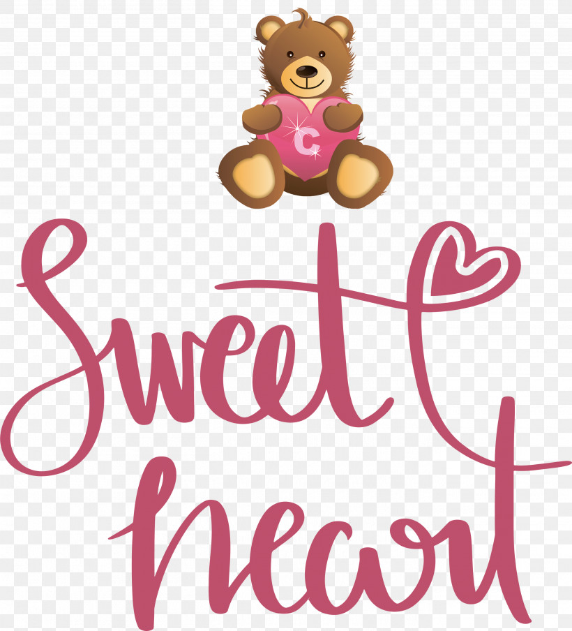 Sweet Heart Valentines Day Valentine, PNG, 2720x3000px, Sweet Heart, Bears, Biology, Cartoon, Flower Download Free