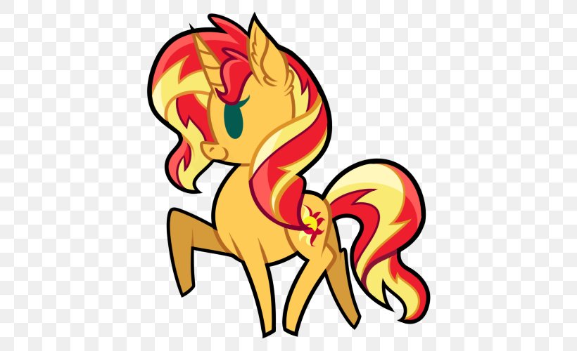 Pony Sunset Shimmer DeviantArt Horse, PNG, 500x500px, Watercolor, Cartoon, Flower, Frame, Heart Download Free