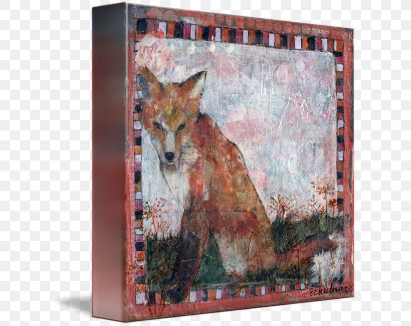 Red Fox Coyote Painting Fauna Wildlife, PNG, 608x650px, Red Fox, Art, Carnivoran, Coyote, Dog Like Mammal Download Free