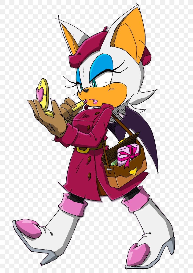 Rouge The Bat Shadow The Hedgehog Tails Sonic The Hedgehog Sonic Adventure 2, PNG, 760x1160px, Rouge The Bat, Amy Rose, Art, Cartoon, Charmy Bee Download Free
