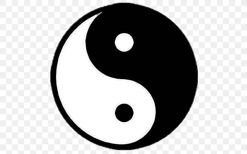 Yin Yang, PNG, 512x512px, Yin And Yang, Black And White Flowing, Blackandwhite, I Ching, Line Art Download Free