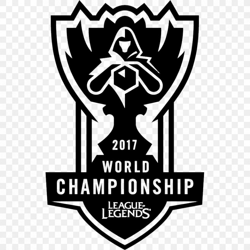 2016 League Of Legends World Championship 2015 League Of Legends World Championship League Of Legends Championship Series 2017 League Of Legends World Championship, PNG, 852x852px, League Of Legends, Black And White, Brand, Championship, Electronic Sports Download Free