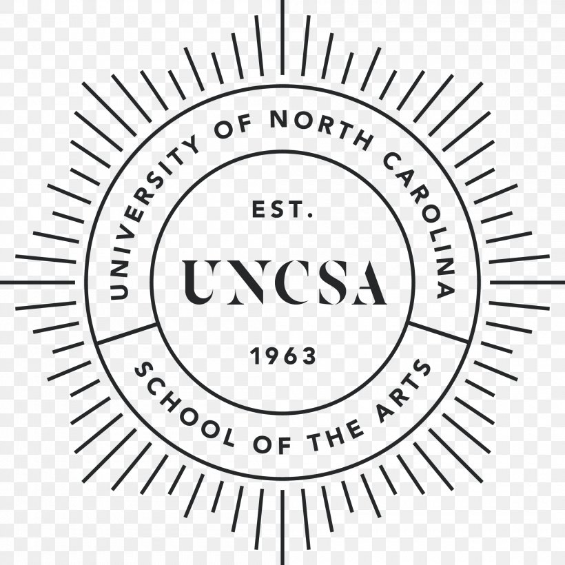 University Of North Carolina School Of The Arts University Of North Carolina System Logo, PNG, 2100x2100px, University Of North Carolina System, Area, Arts, Black And White, Brand Download Free