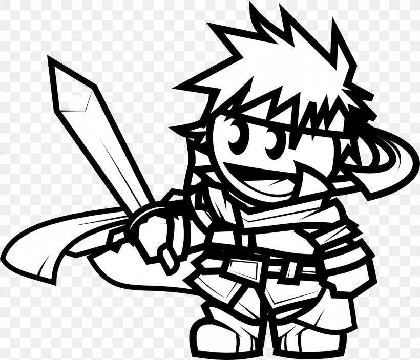 Drawing Character Video Game Coloring Book Clip Art, PNG, 1218x1045px, Drawing, Art, Artwork, Black, Black And White Download Free