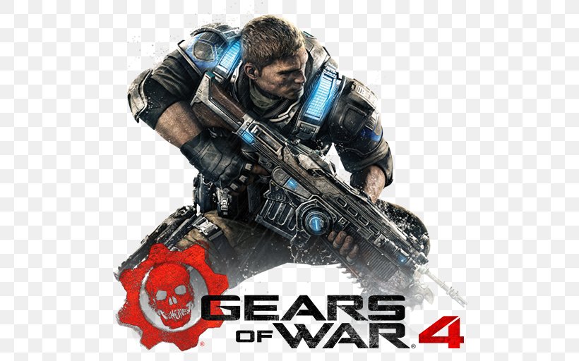 Gears Of War 4 Gears Of War: Ultimate Edition Video Game Xbox One, PNG, 512x512px, Gears Of War 4, Action Figure, Air Gun, Coalition, Computer Software Download Free