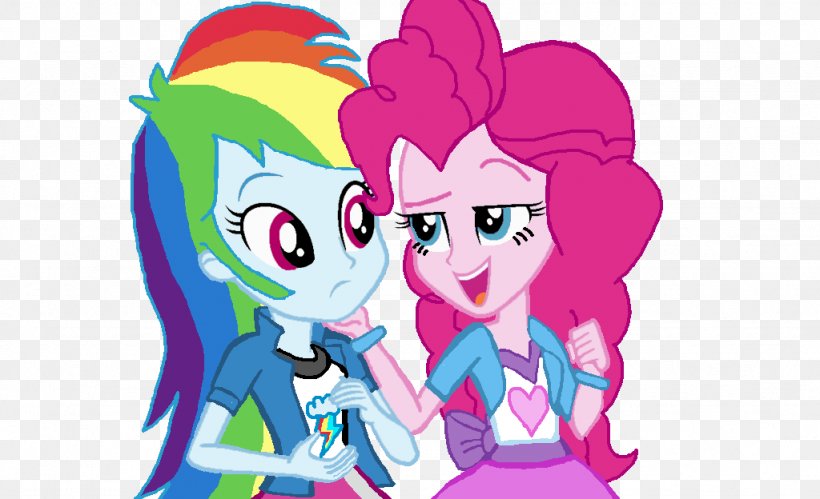 My Little Pony: Friendship Is Magic Rainbow Dash Pinkie Pie My Little Pony: Equestria Girls, PNG, 1024x624px, Watercolor, Cartoon, Flower, Frame, Heart Download Free