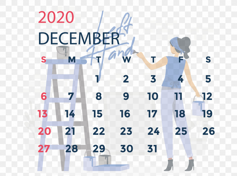 December 2020 Printable Calendar December 2020 Calendar, PNG, 2999x2235px, December 2020 Printable Calendar, Angle, December 2020 Calendar, June, Month Download Free
