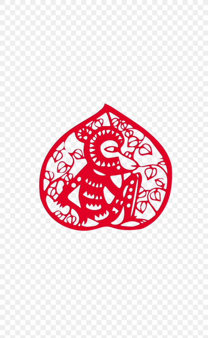 Papercutting Monkey Chinese Paper Cutting Chinese New Year, PNG, 945x1535px, Papercutting, Area, Art, Brand, Chinese New Year Download Free