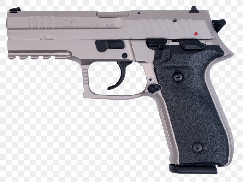 Rex Zero 1 9×19mm Parabellum Firearm Semi-automatic Pistol Nickel, PNG, 2445x1839px, 9 Mm Caliber, 919mm Parabellum, Air Gun, Airsoft, Airsoft Gun Download Free