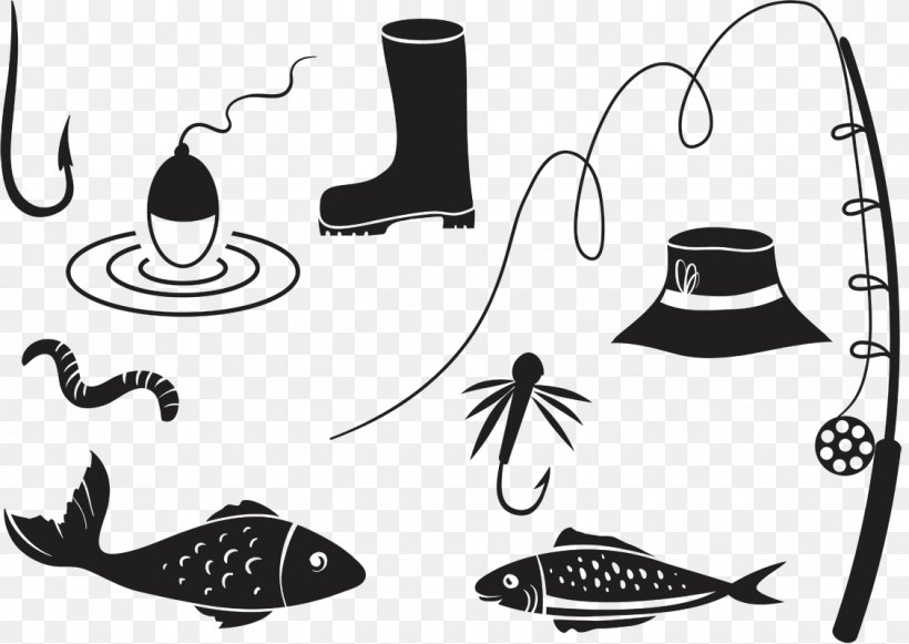 Fly Fishing Fish Hook Euclidean Vector, PNG, 1128x800px, Fishing, Art, Black, Black And White, Brand Download Free