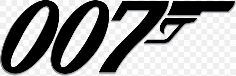 James Bond Film Series Logo Decal, PNG, 5000x1619px, James Bond, Black And White, Brand, Decal, Eon Productions Download Free