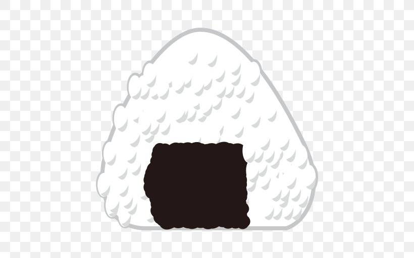 Onigiri Emoji Japanese Cuisine Ramen Meatball, PNG, 512x512px, Onigiri, Black, Black And White, Emoji, Food Download Free