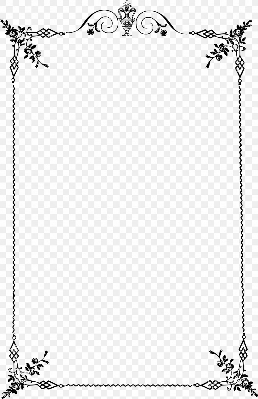 Borders And Frames Classic Clip Art Clip Art, PNG, 1552x2400px, Borders And Frames, Area, Black And White, Body Jewelry, Branch Download Free