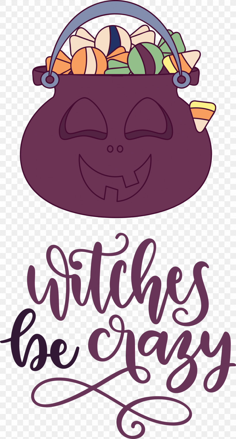 Happy Halloween Witches Be Crazy, PNG, 1610x3000px, Happy Halloween, Cartoon, Flower, Meter, Violet Download Free