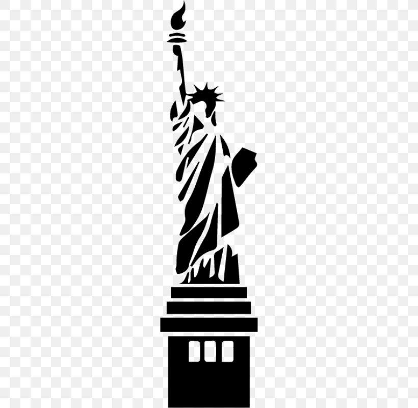 Statue Of Liberty Monument Clip Art, PNG, 800x800px, Statue Of Liberty, Art, Black And White, Drawing, Landmark Download Free