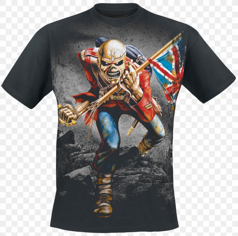 T-shirt Iron Maiden Hoodie The Trooper (Live Long Beach Arena), PNG, 1200x1189px, Tshirt, Brand, Clothing, Clothing Sizes, Eddie Download Free