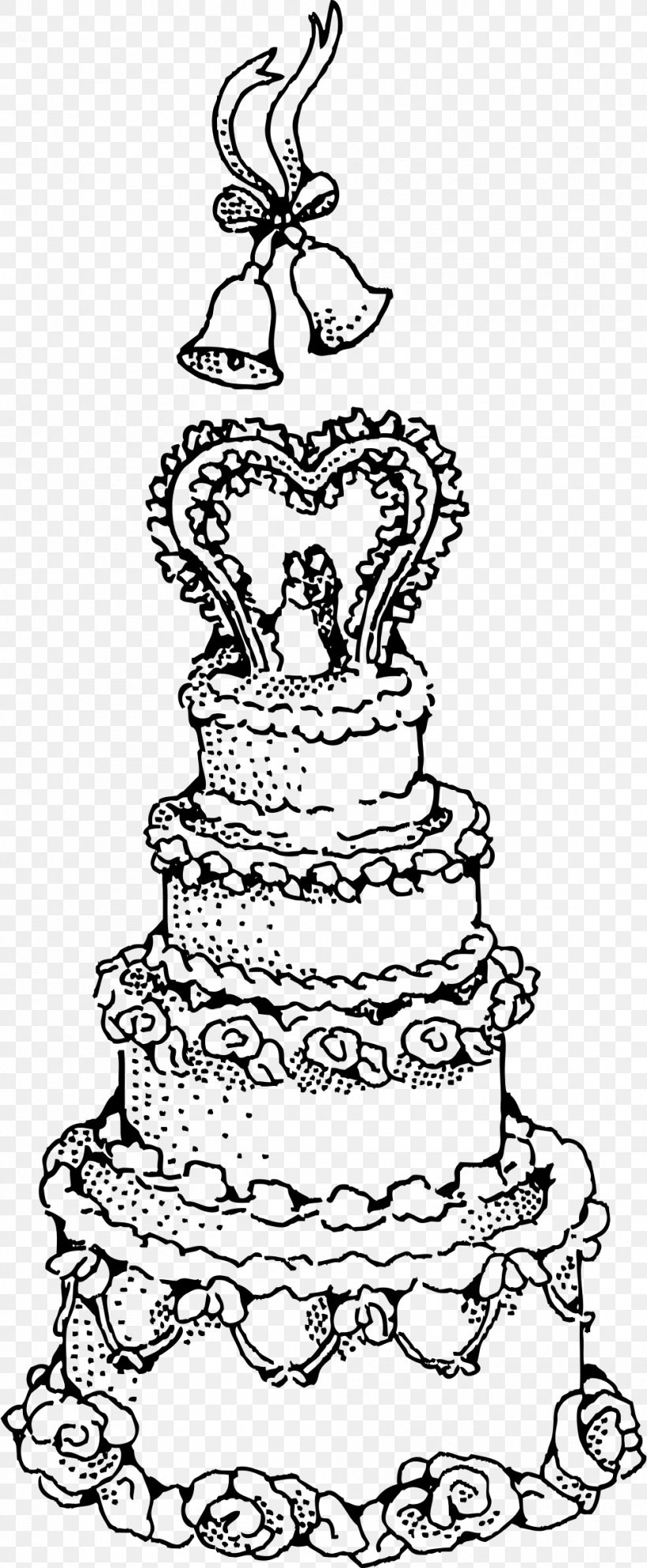 Wedding Cake Party Birthday Cake Clip Art, PNG, 990x2400px, Wedding Cake, Art, Birthday, Birthday Cake, Black Download Free