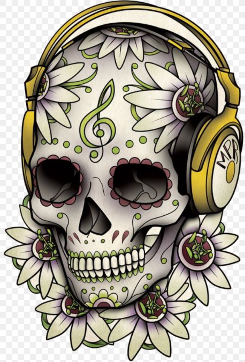 Calavera Tattoo Skull Day Of The Dead Drawing, PNG, 1304x1920px, Calavera, Art, Audio, Bone, Candy Download Free