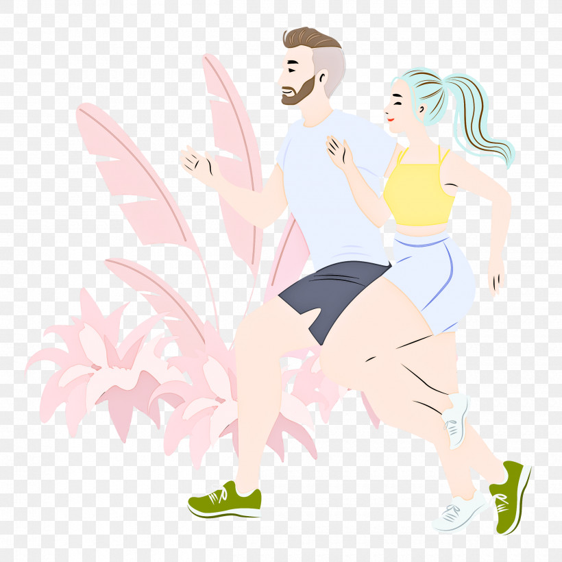 Jogging Running, PNG, 2500x2500px, Jogging, Angel, Cartoon, Fairy, Happiness Download Free