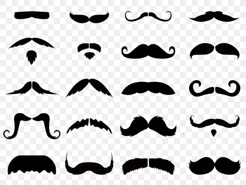 Moustache Movember Beard Vector Graphics Clip Art, PNG, 1024x770px, Moustache, Beard, Black, Black And White, Hair Download Free