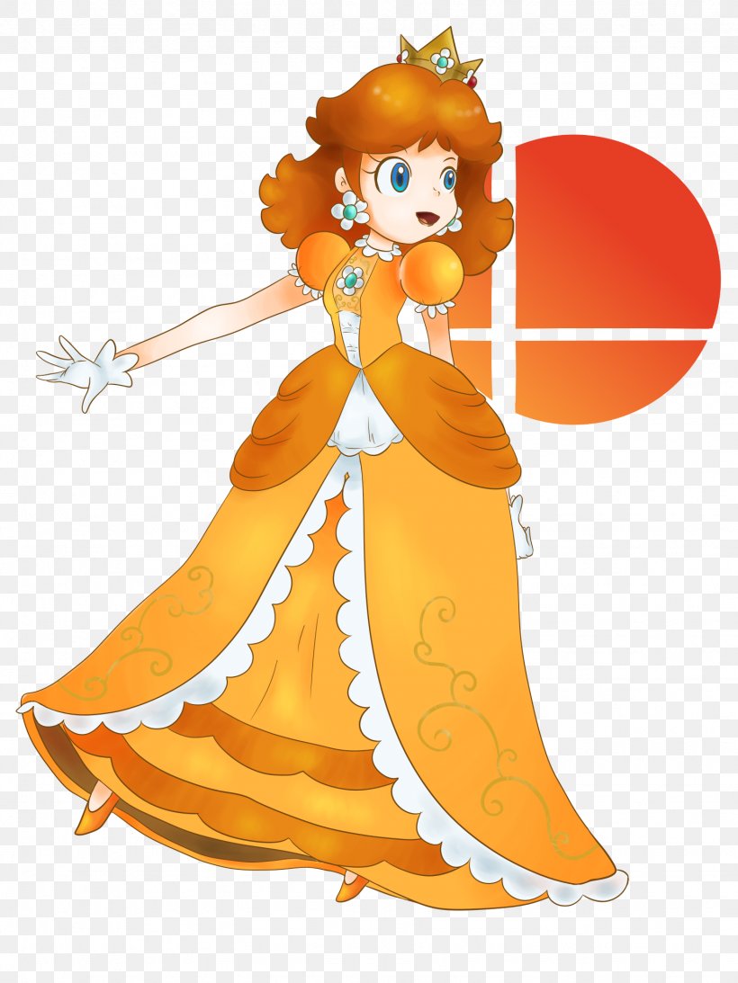 Princess Daisy Super Smash Bros. For Nintendo 3DS And Wii U Video Games Luigi Paper Mario, PNG, 1536x2048px, Princess Daisy, Angel, Art, Artist, Cartoon Download Free