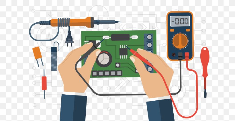 Basic Electricity Electronics Multimeter Clip Art, PNG, 700x422px, Electronics, Electricity, Electronic Circuit, Electronic Component, Engineering Download Free